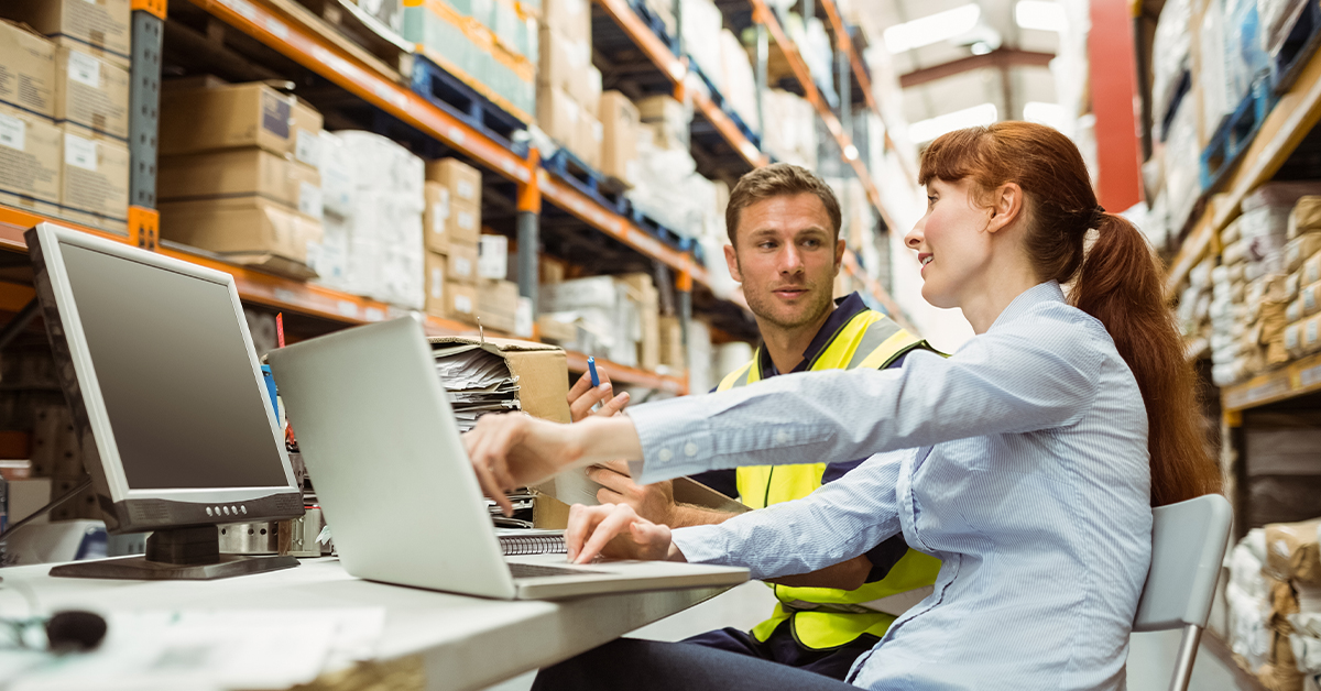 business team reviewing data
