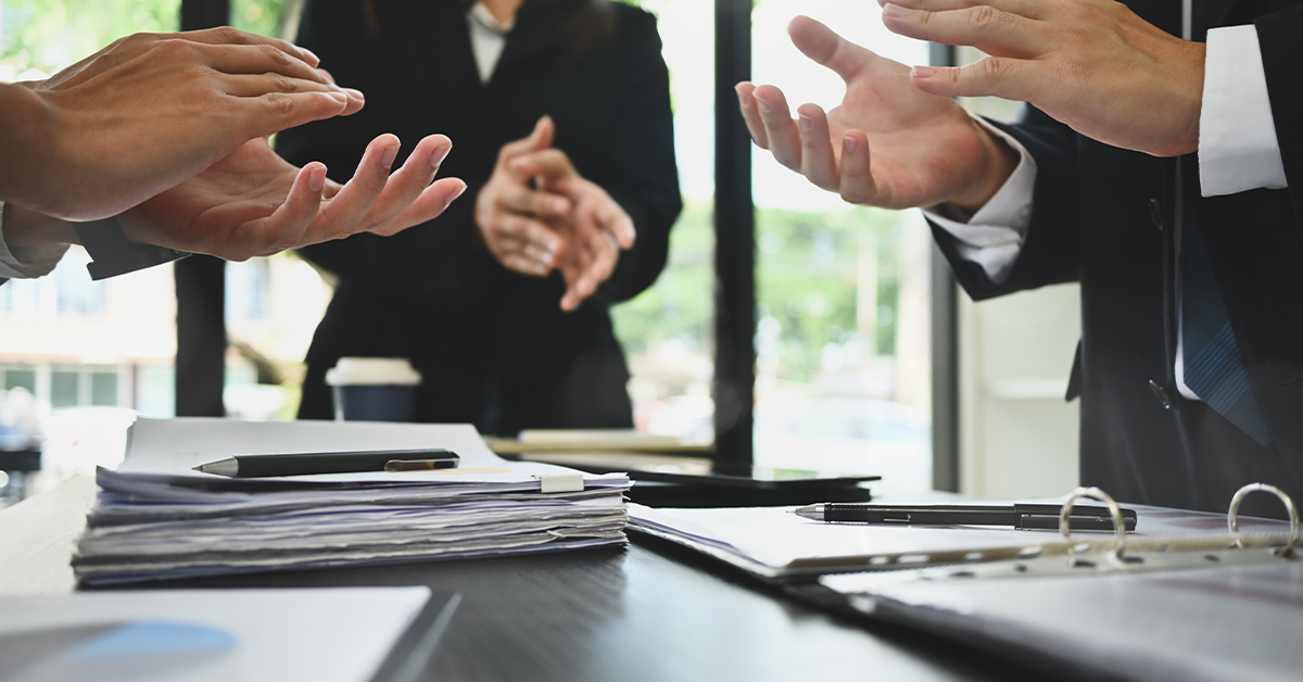 AI-powered supply chain meeting